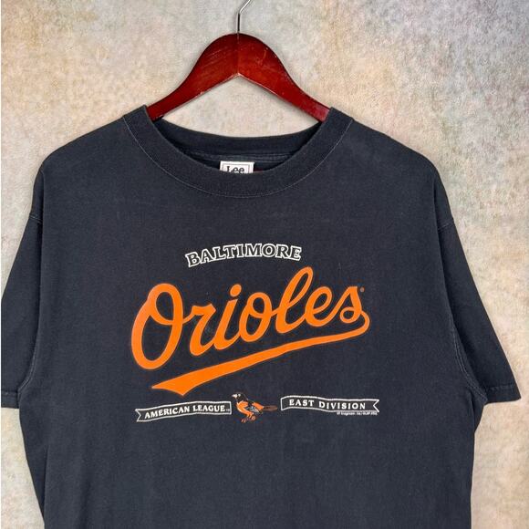 VTG Baltimore Orioles MLB T Shirt Mens Sz L Black 2005 Baseball American League - Picture 4 of 9